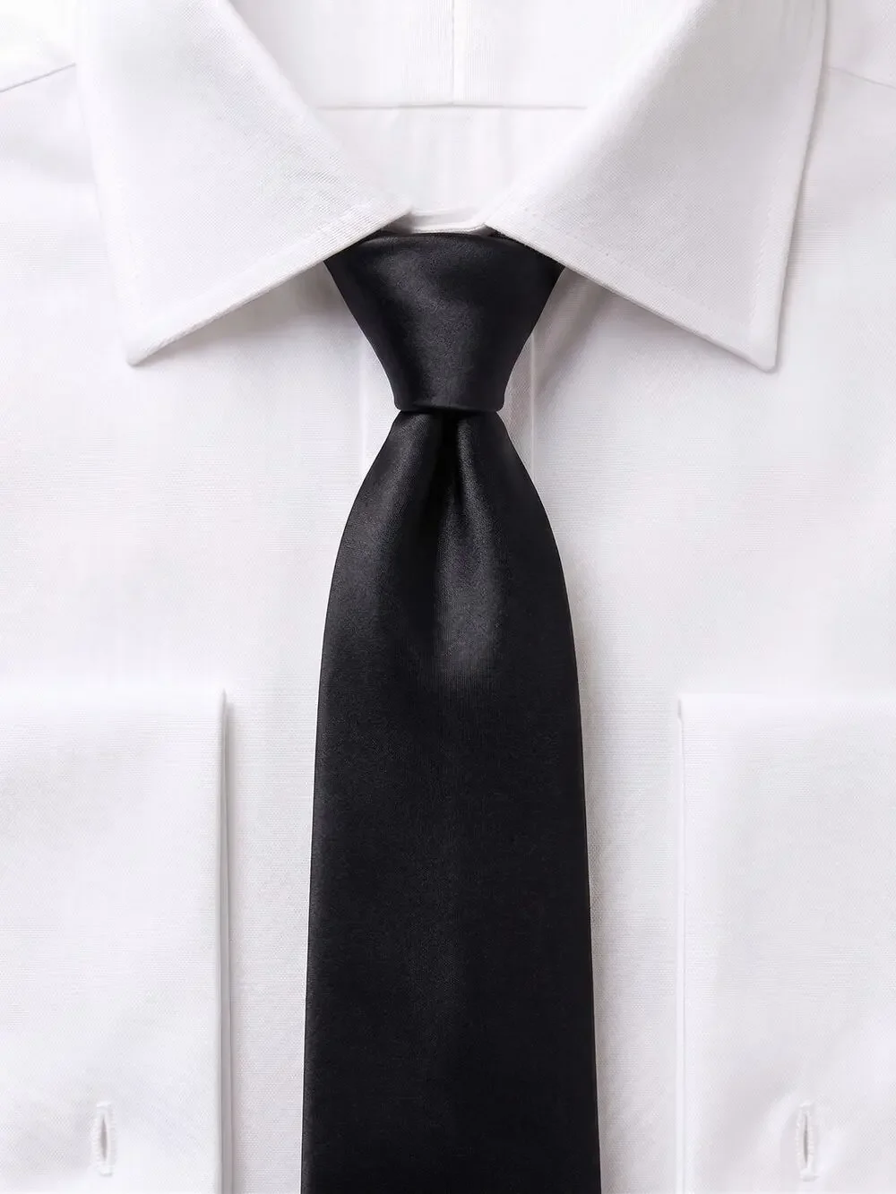 Cremieux Men's Black 100% Silk Necktie